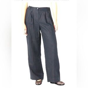 Elegant Charcoal Wide-Leg Trousers
